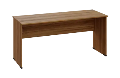 EPL 26 - 16 stůl kancelářský, dřevěná podnož, deska 25 mm, široký 1600 mm, ořech světlý